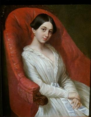 Ksawery_Jan_Kaniewski_Portret_damy_w_bialej_sukni_1846_MNW_400x400